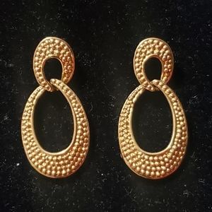 Vintage NAPIER Gold-Tone Earrings